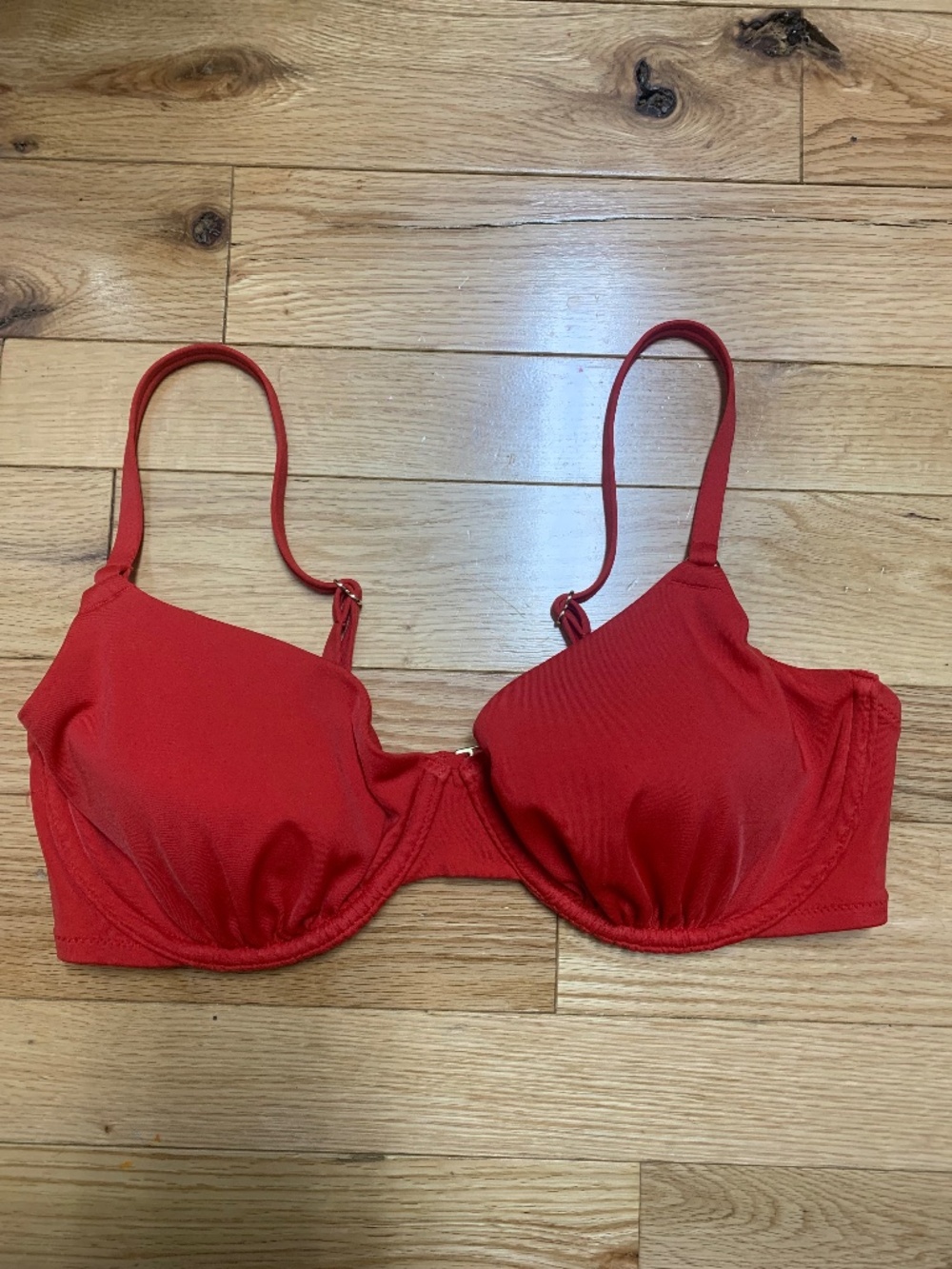 Shade & shore red bikini top 34DD